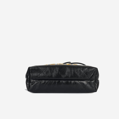 Chanel Chanel 22 Calfskin Black Shoulder Bag Style 5
