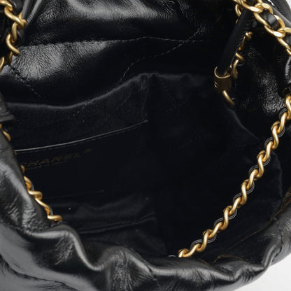 Chanel Chanel 22 Calfskin Black Shoulder Bag Style 5
