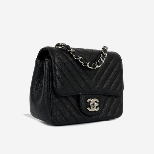 Chanel Classic Flap Caviar Black Shoulder Bag Style 114
