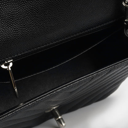 Chanel Classic Flap Caviar Black Shoulder Bag Style 114