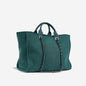 Chanel Deauville Tweed Silver Tote Bag