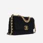 Chanel Chanel 19 Tweed Black Shoulder Bag