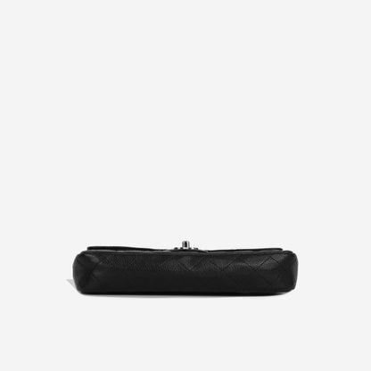 Chanel Classic Flap Lambskin Black Shoulder Bag Style 286