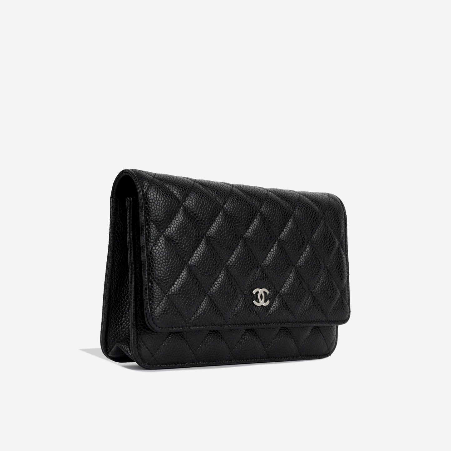 Chanel Wallet On Chain Lambskin Black Crossbody Style 8