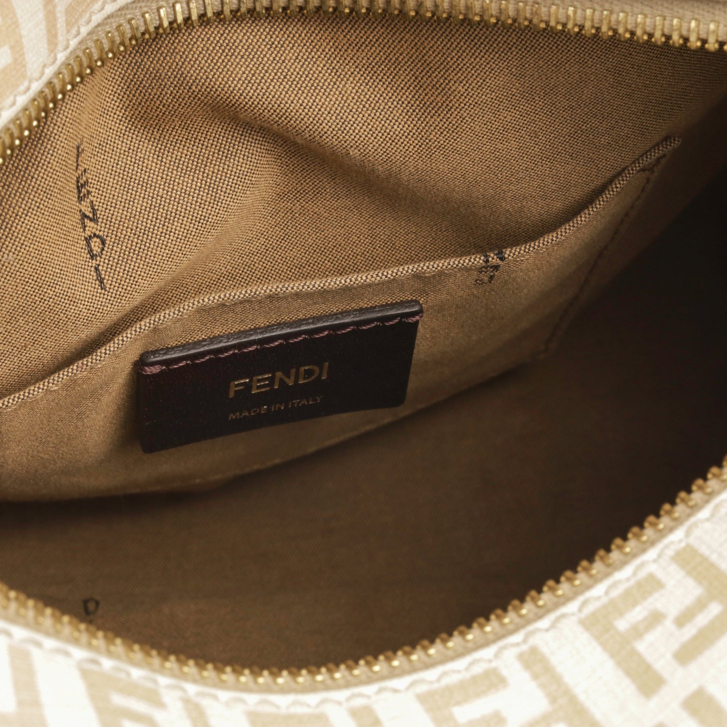 Fendi Luxury Canvas Cream Handbag