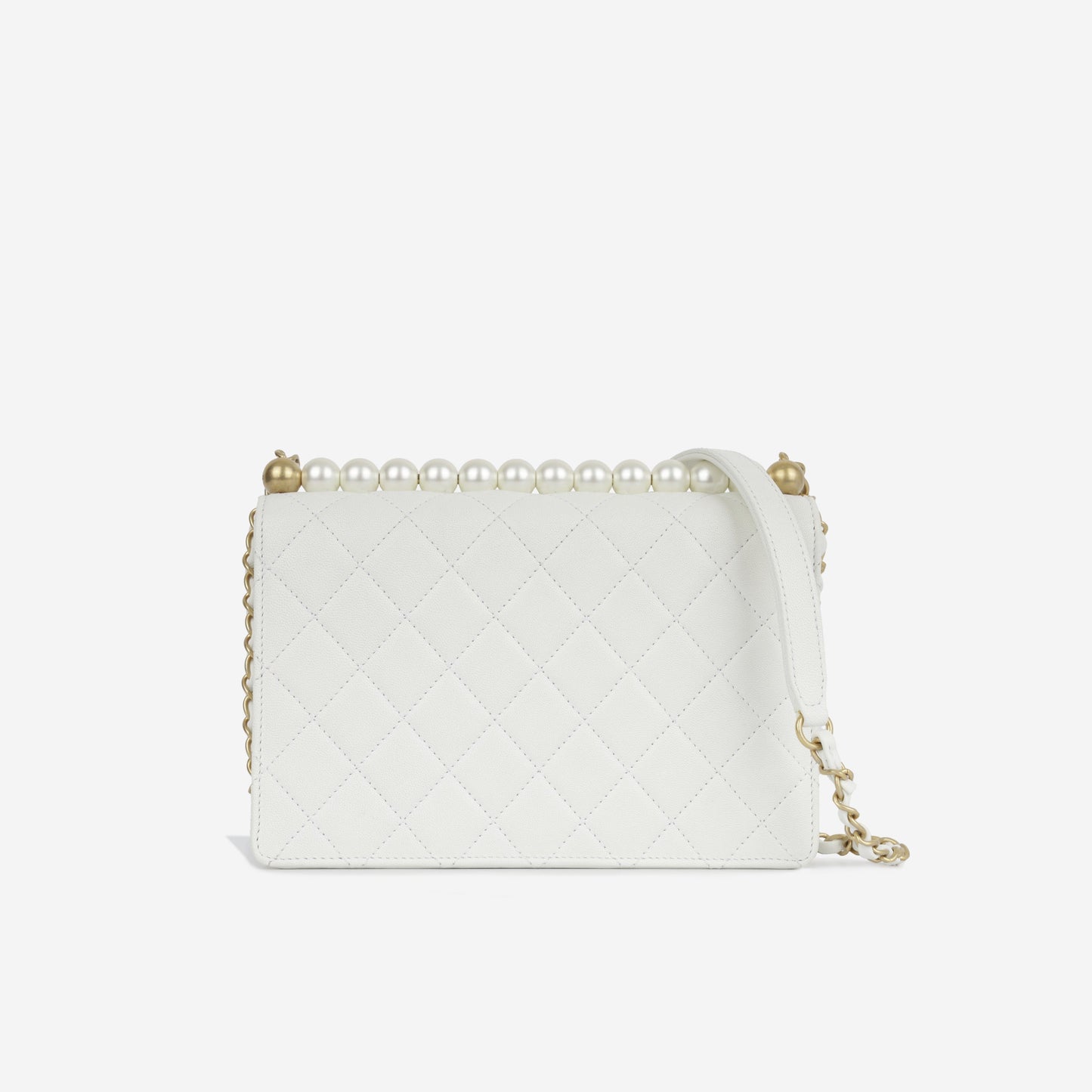 Chanel Classic Flap Lambskin Gold Shoulder Bag Style 112