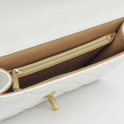 Chanel Classic Flap Lambskin Gold Shoulder Bag Style 112