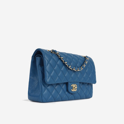 Chanel Classic Flap Caviar Gold Shoulder Bag Style 17