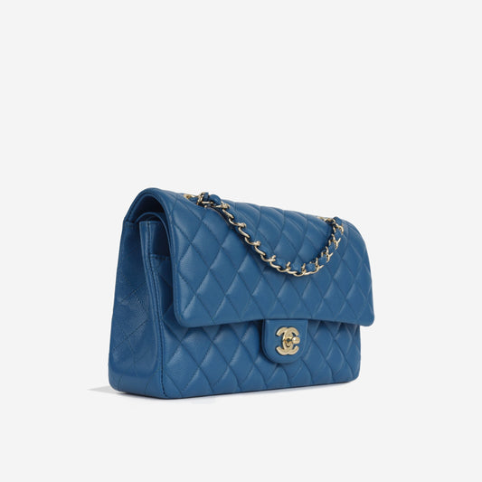 Chanel Classic Flap Caviar Gold Shoulder Bag Style 17