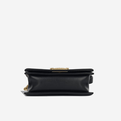 Chanel Boy Bag Lambskin Black Shoulder Bag Style 50