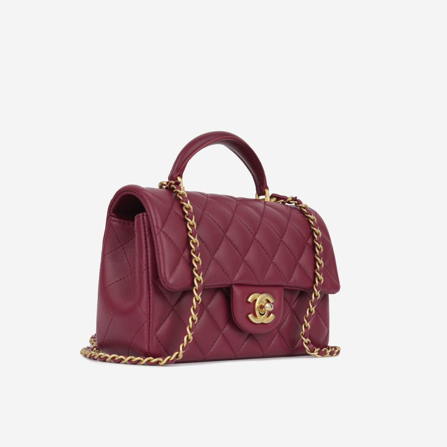Chanel Classic Flap Lambskin Black Shoulder Bag Style 336