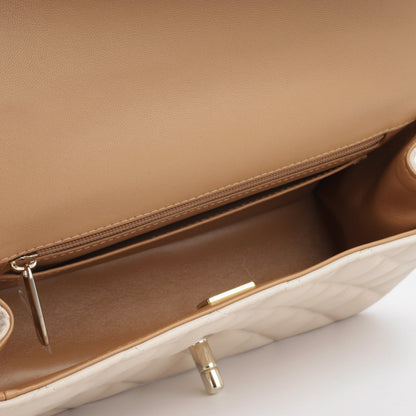 Chanel Classic Flap Lambskin Gold Shoulder Bag Style 105
