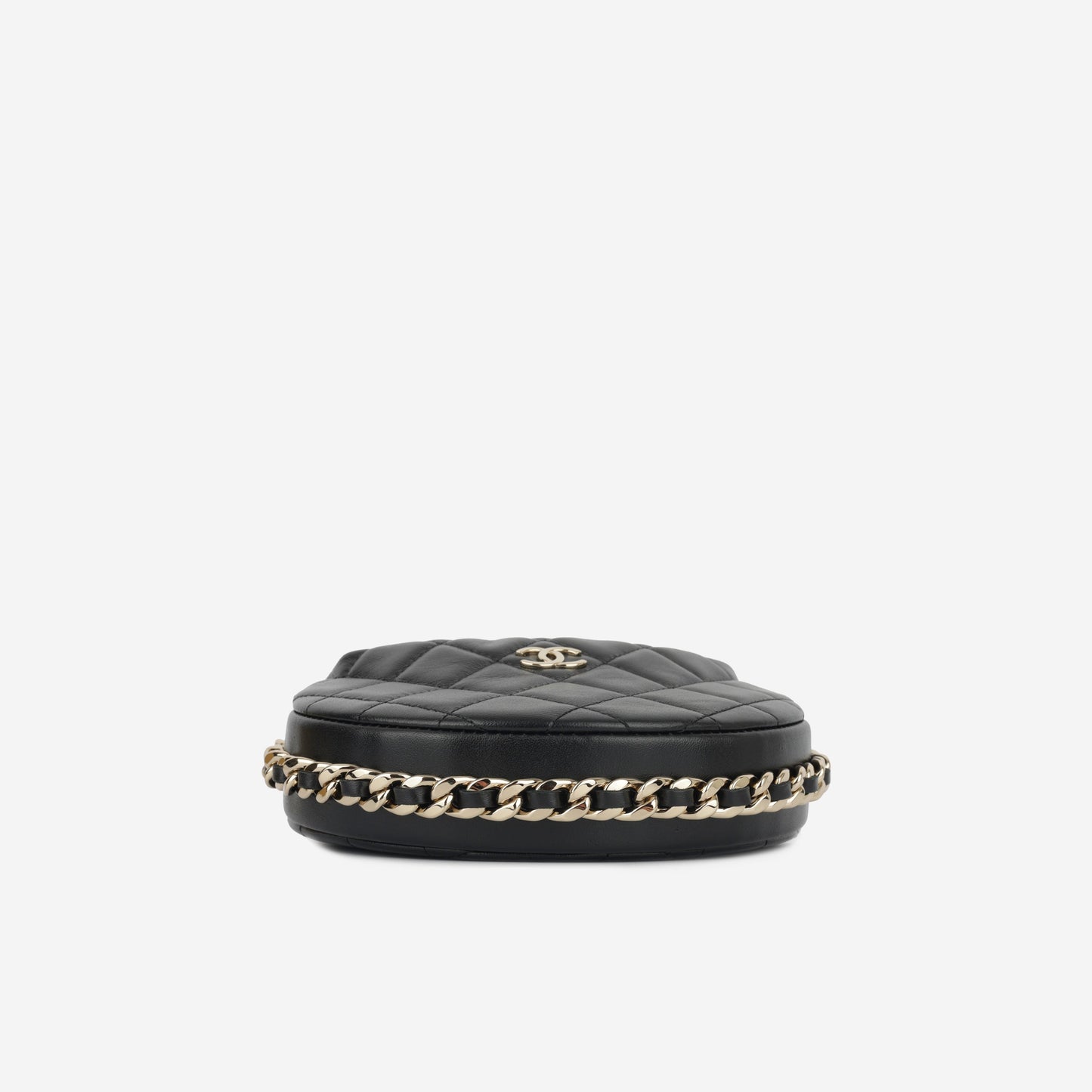 Chanel Classic Flap Lambskin Black Shoulder Bag Style 12