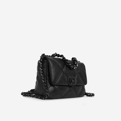 Chanel Chanel 19 Lambskin Black Shoulder Bag Style 10
