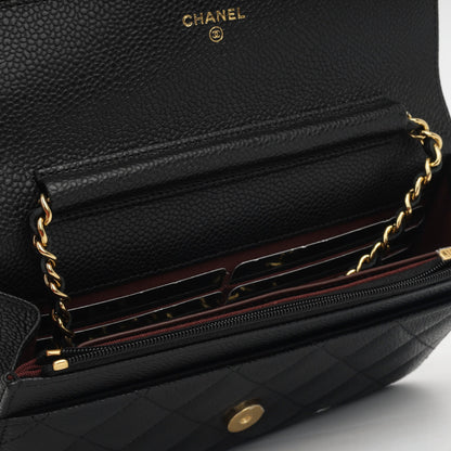 Chanel Wallet On Chain Caviar Black Crossbody Style 6