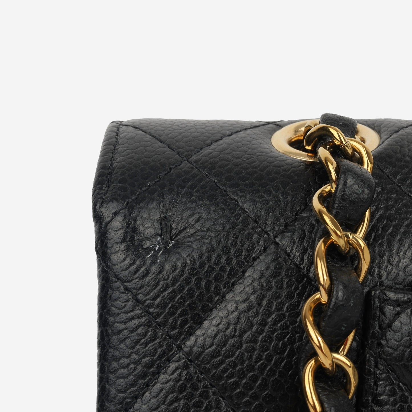 Chanel Classic Flap Caviar Black Shoulder Bag Style 37