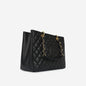 Chanel Shopping Tote Caviar Black Tote Bag Style 4