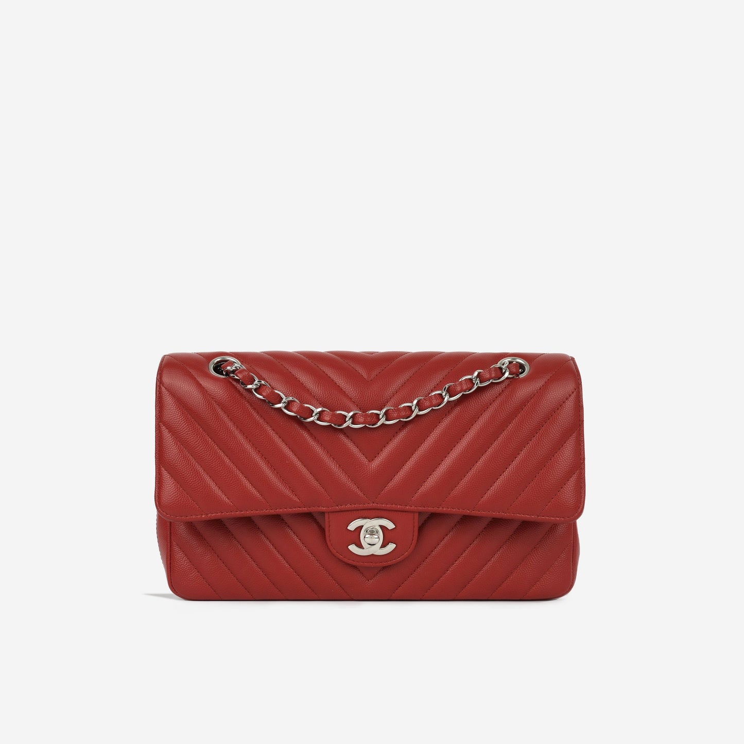 Chanel Classic Flap Lambskin Gold Shoulder Bag Style 114