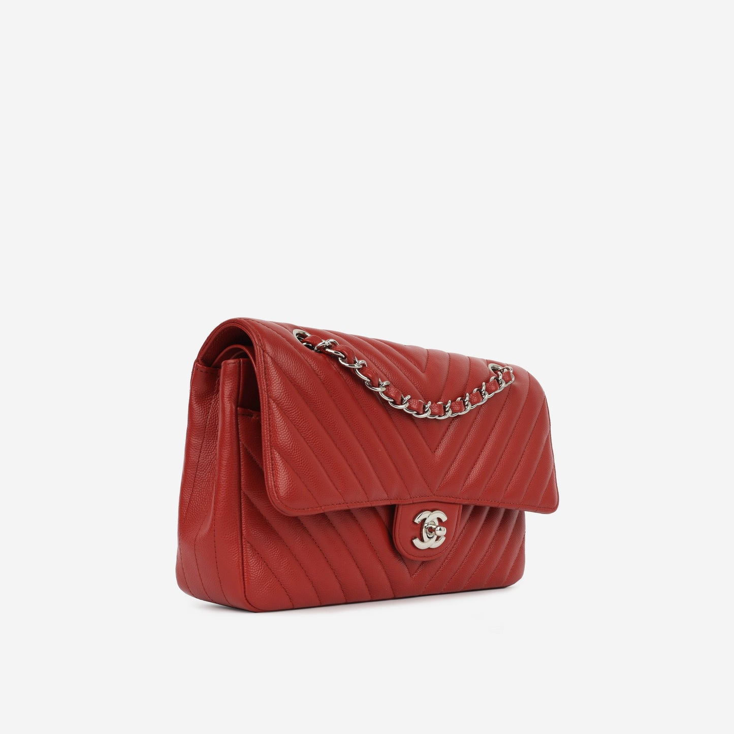 Chanel Classic Flap Lambskin Gold Shoulder Bag Style 114