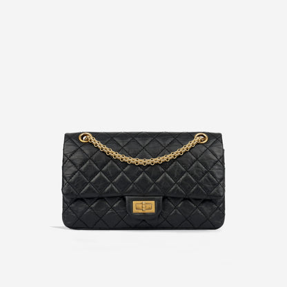 Chanel Classic Flap Calfskin Black Shoulder Bag