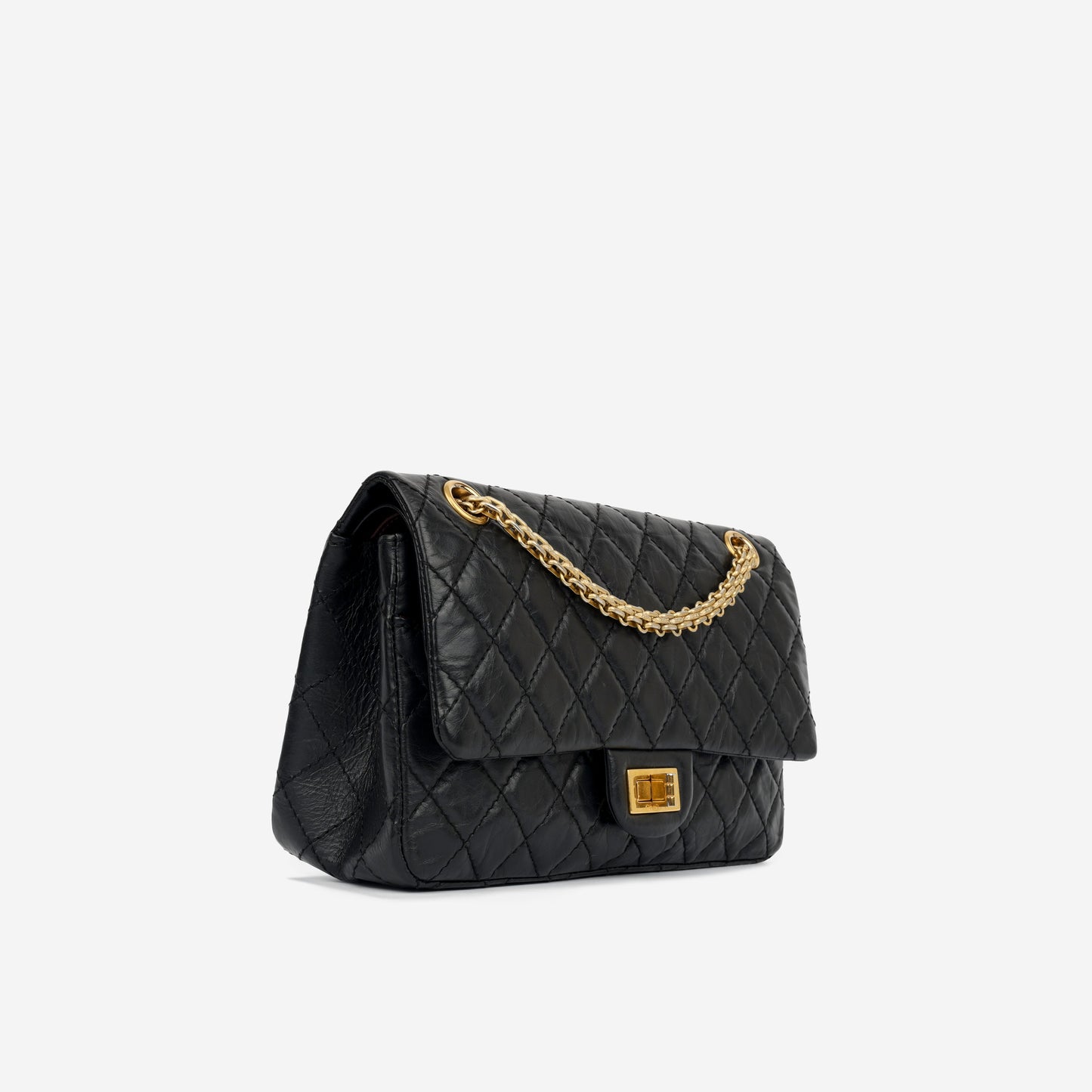 Chanel Classic Flap Calfskin Black Shoulder Bag