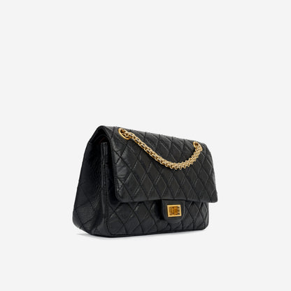 Chanel Classic Flap Calfskin Black Shoulder Bag