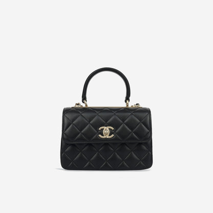Chanel Luxury Lambskin Black Handbag Style 9