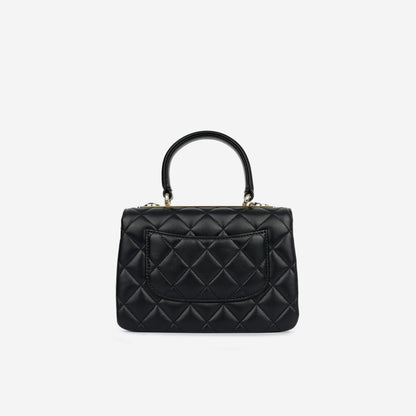 Chanel Luxury Lambskin Black Handbag Style 9