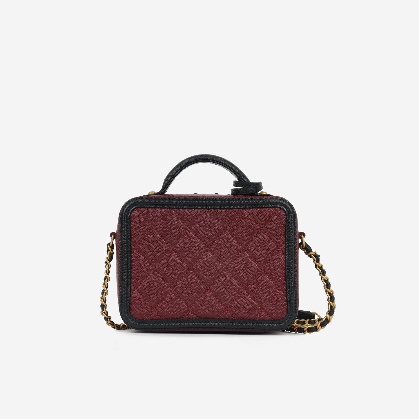 Chanel Vanity Lambskin Black Clutch Style 3