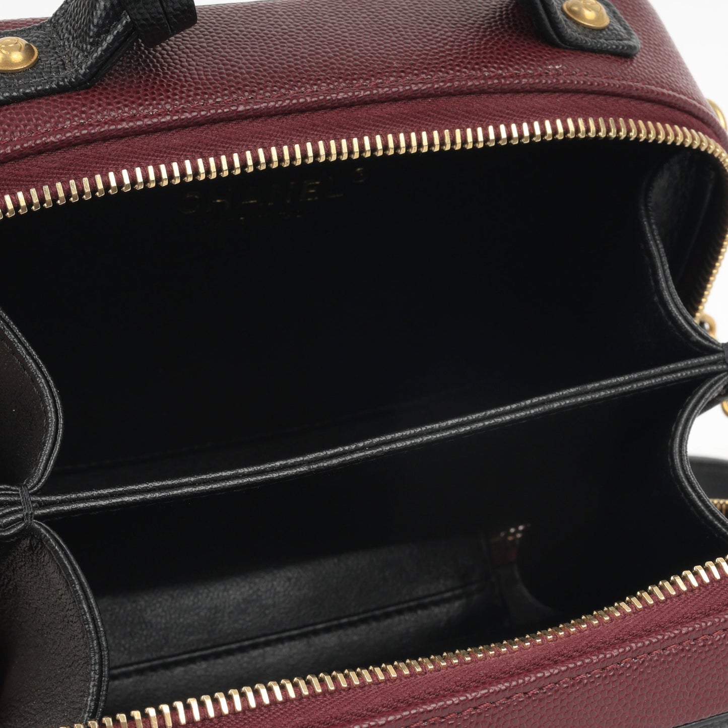 Chanel Vanity Lambskin Black Clutch Style 3