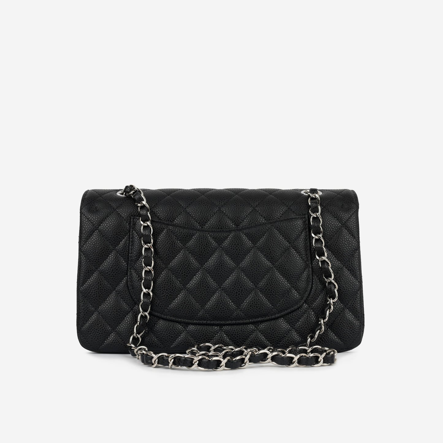 Chanel Classic Flap Lambskin Black Shoulder Bag Style 63