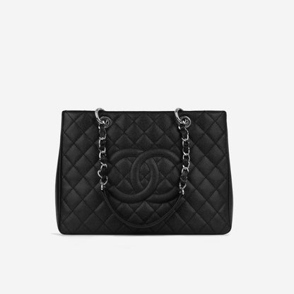 Chanel Shopping Tote Caviar Black Tote Bag Style 3