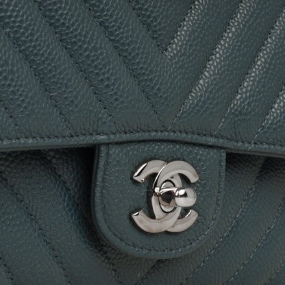 Chanel Classic Flap Lambskin Black Shoulder Bag Style 312
