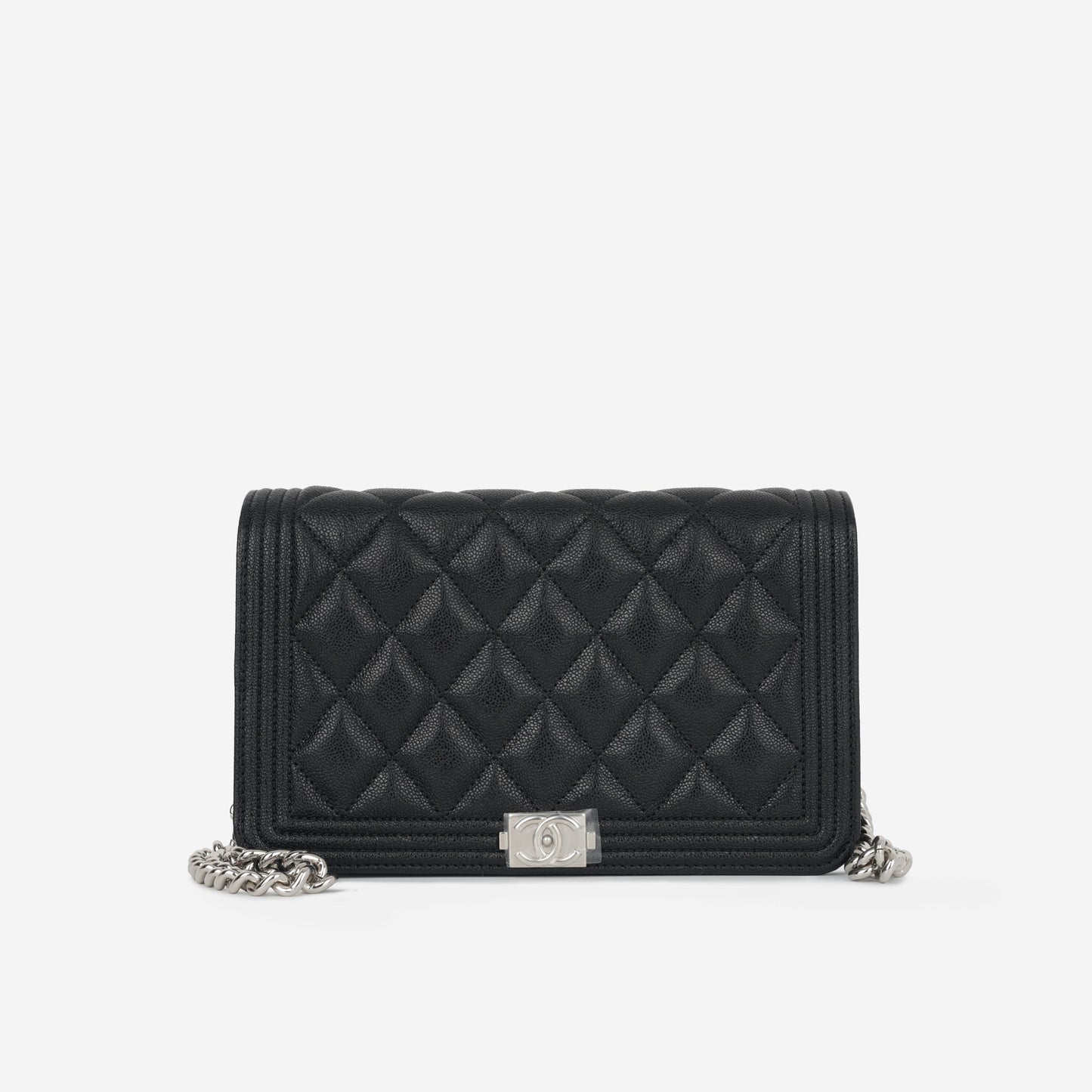 Chanel Boy Bag Lambskin Black Crossbody Lambskin