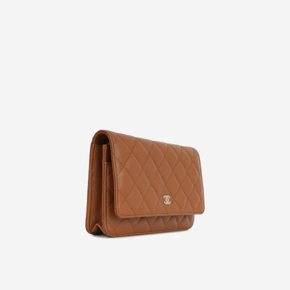 Chanel Wallet On Chain Lambskin Gold Crossbody Style 3