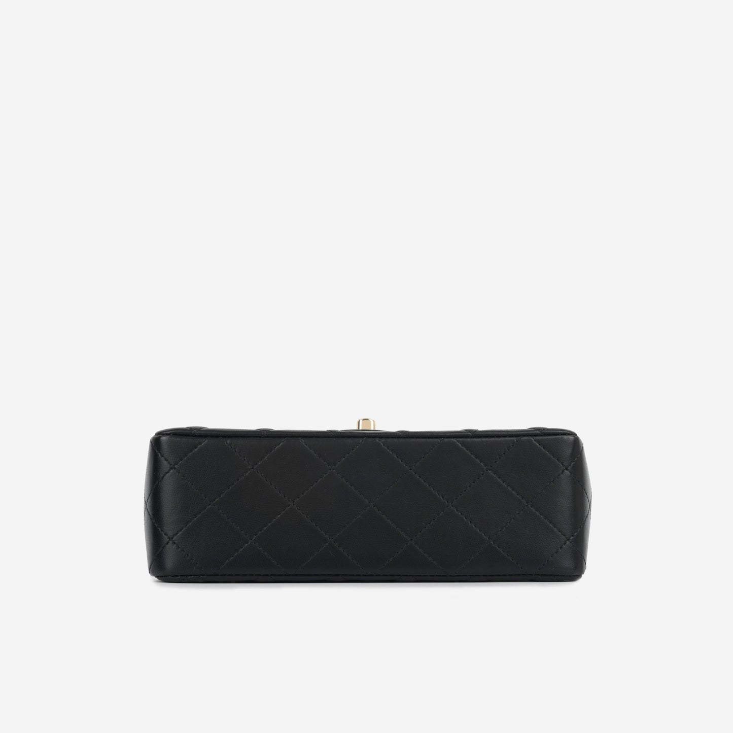 Chanel Classic Flap Lambskin Black Shoulder Bag Style 124