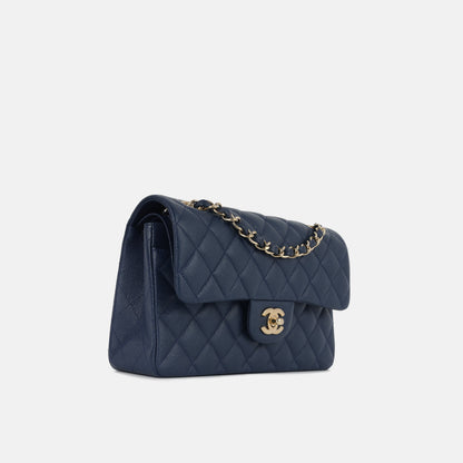 Chanel Classic Flap Lambskin Gold Shoulder Bag Style 144