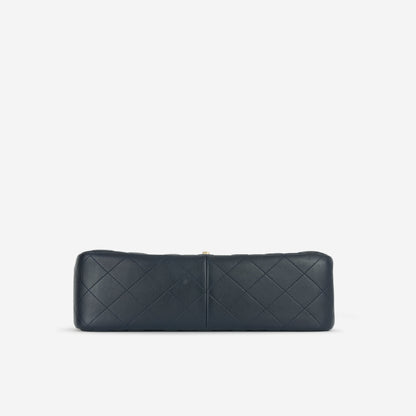 Chanel Classic Flap Lambskin Black Shoulder Bag Style 84