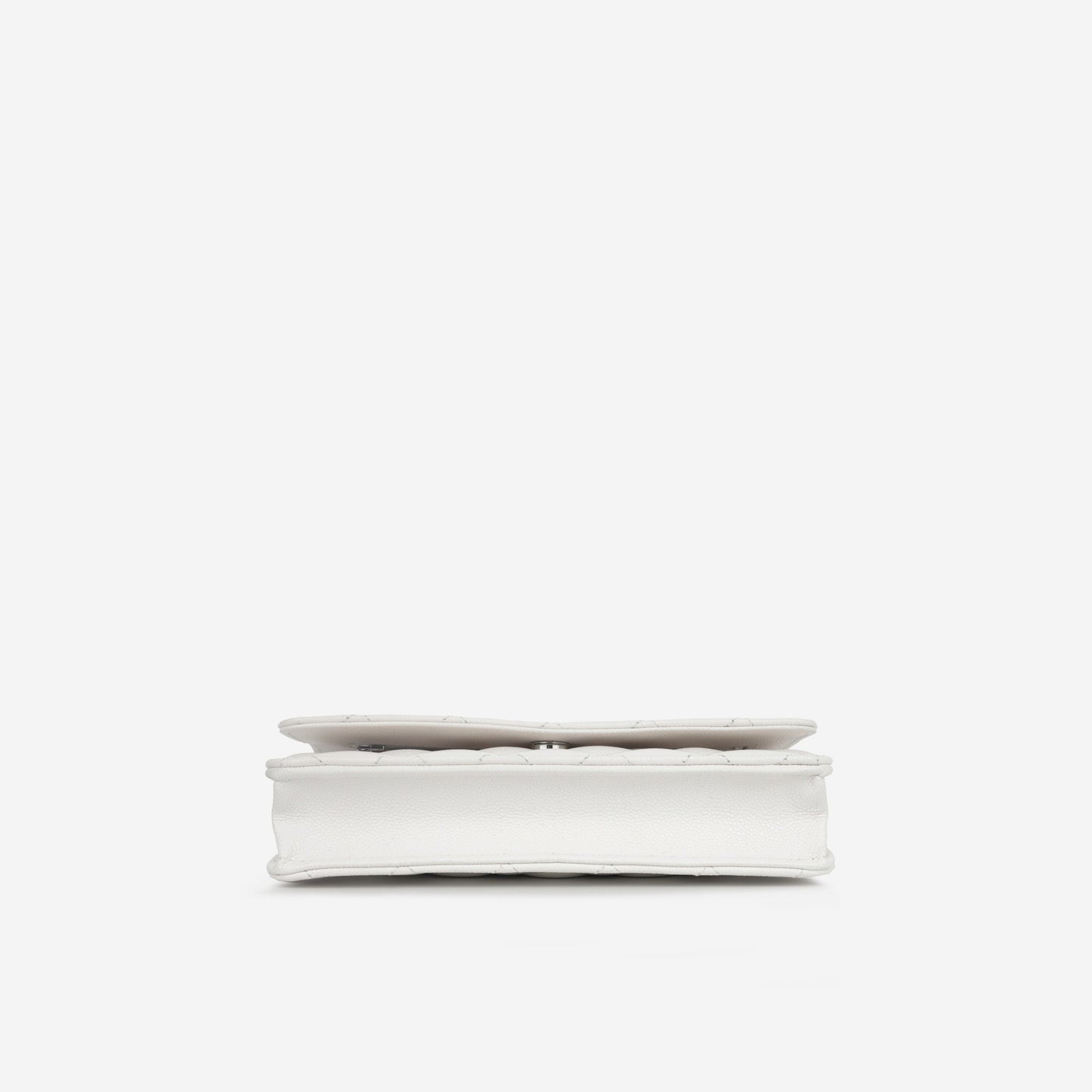 Chanel Wallet On Chain Caviar Silver Crossbody Caviar