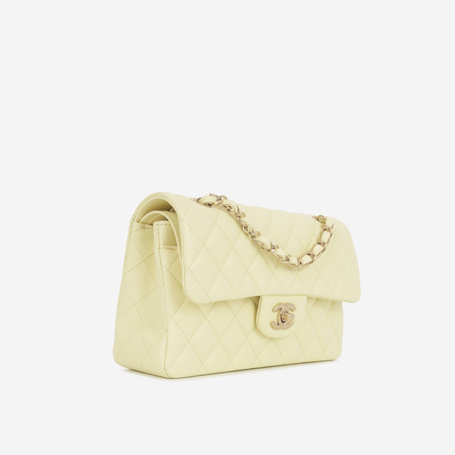Chanel Classic Flap Lambskin Gold Shoulder Bag Style 143