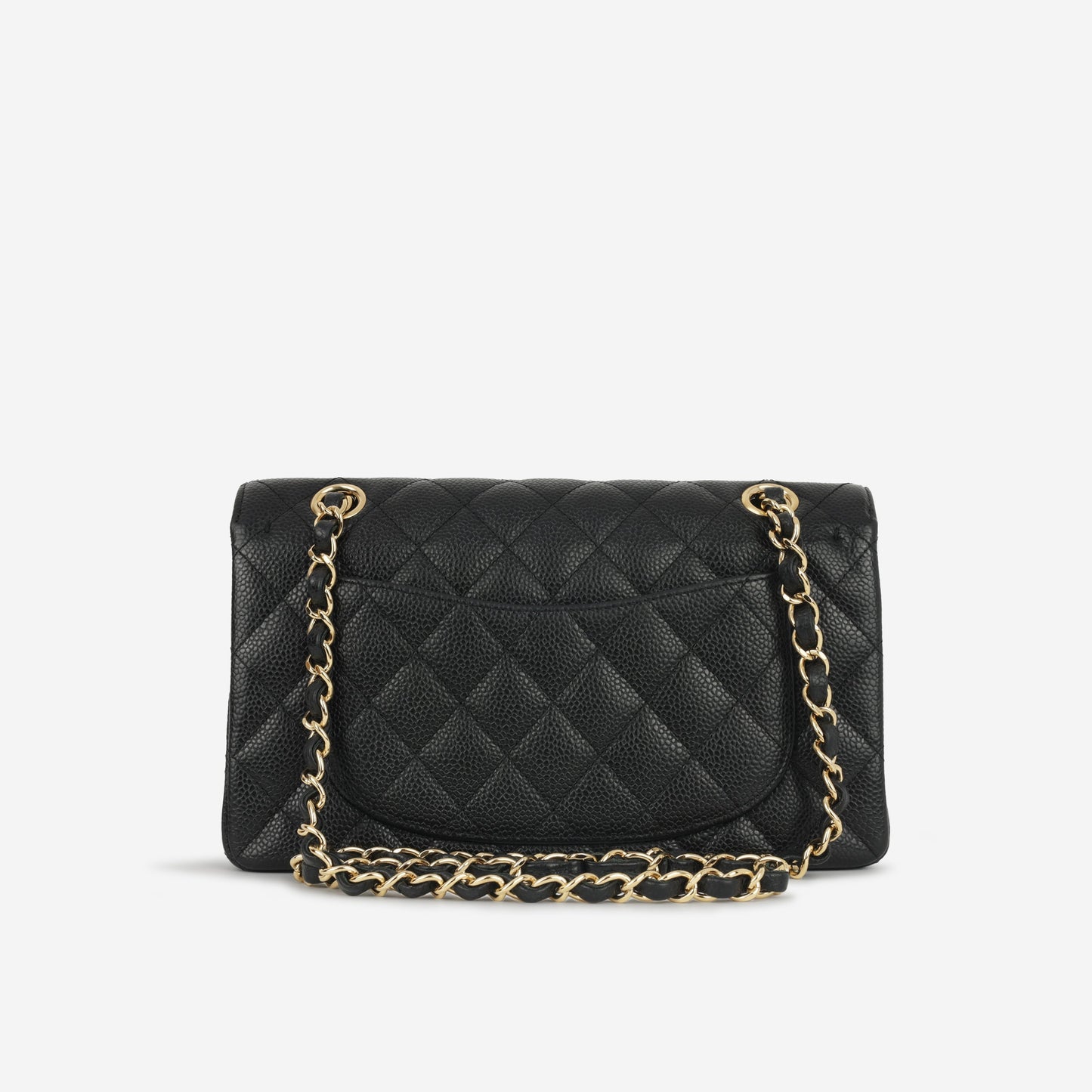 Chanel Classic Flap Lambskin Black Shoulder Bag Style 347