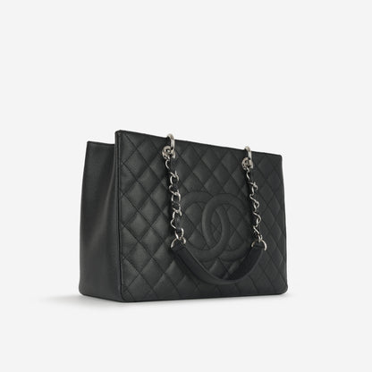 Chanel Timeless Caviar Black Tote Bag Style 16