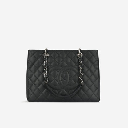 Chanel Timeless Caviar Black Tote Bag Style 16