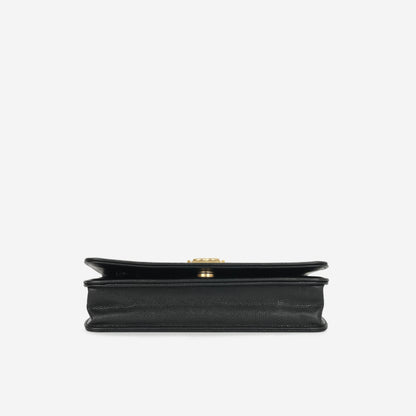 Chanel Boy Bag Lambskin Black Crossbody