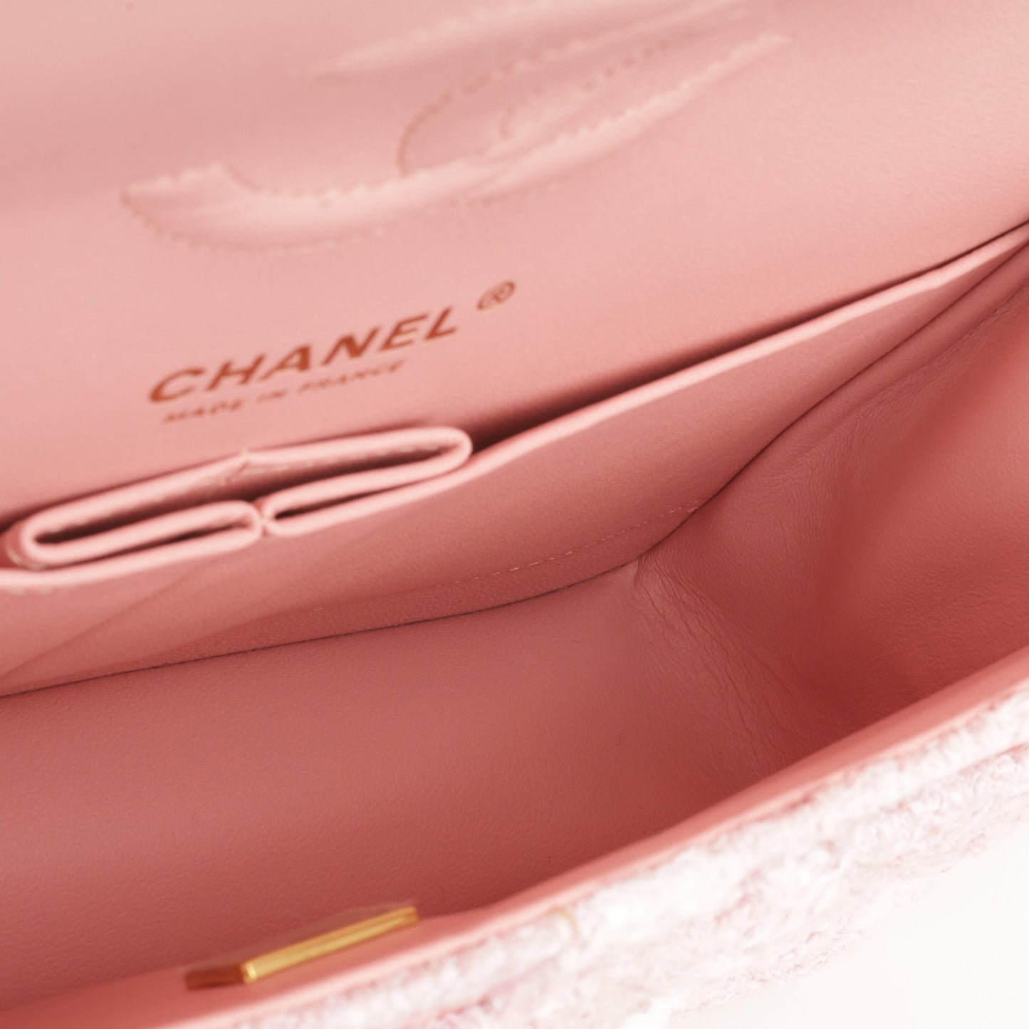 Chanel Classic Flap Lambskin Gold Shoulder Bag Style 117