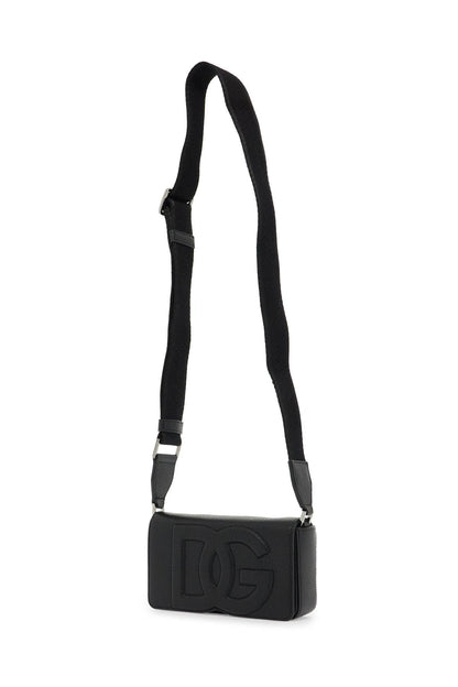 Dolce & Gabbana Mini Leather Crossbody Bag With Shoulder Strap. Men
