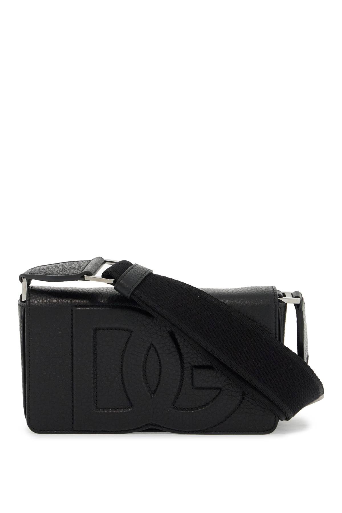 Dolce & Gabbana Mini Leather Crossbody Bag With Shoulder Strap. Men