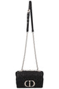 Christian Dior Small Caro Bag Leather Black