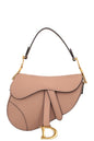 Christian Dior Mini Saddle Bag With Strap Taupe