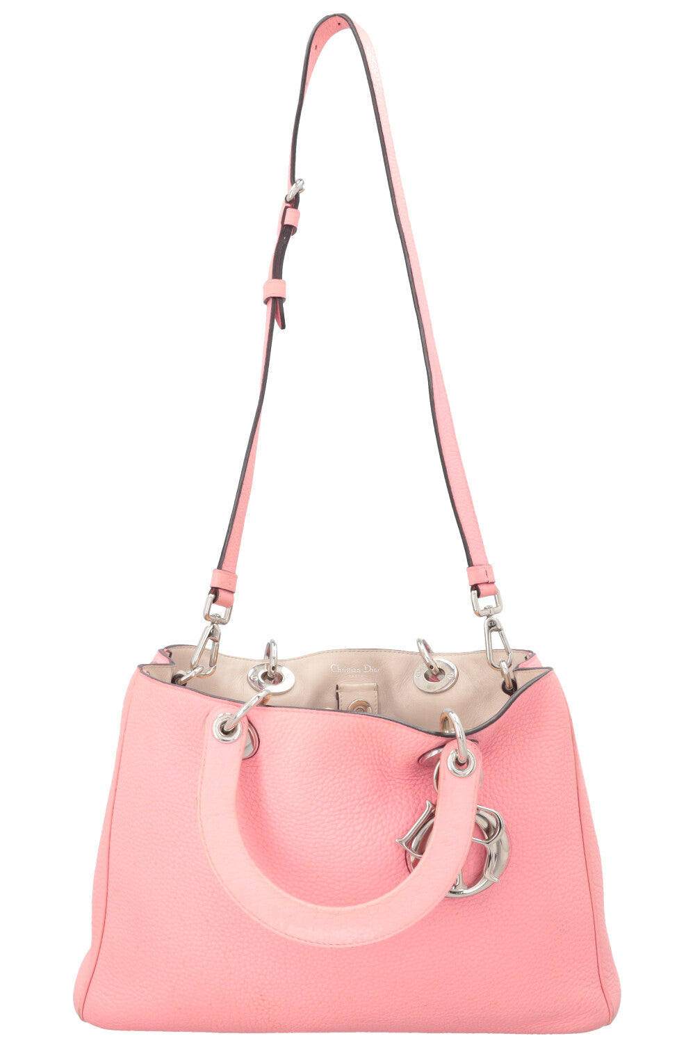 Christian Dior Diorissimo Tote Leather Pink
